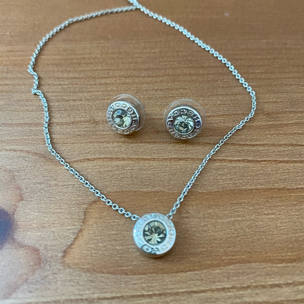 Coach Earring + Necklace set